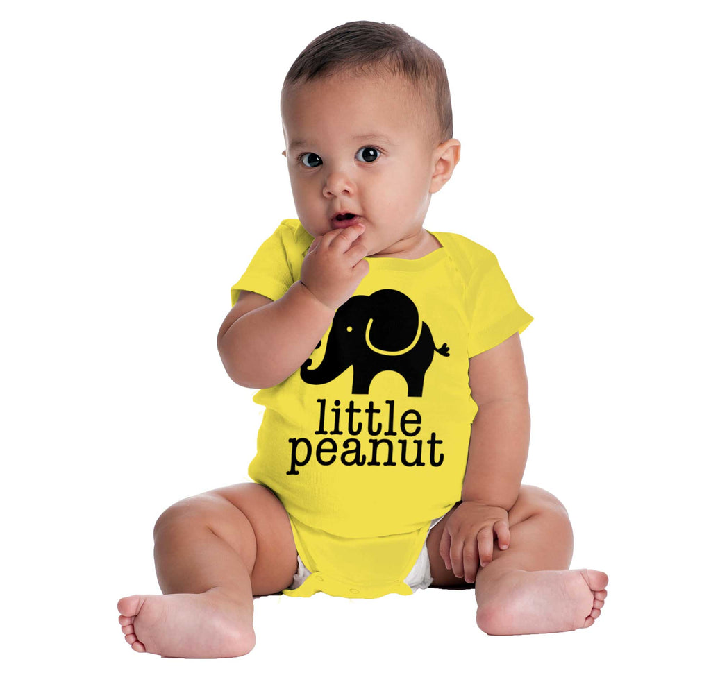 Elephant Peanut Romper Bodysuit-Direct To Garment Print-Brisco Baby