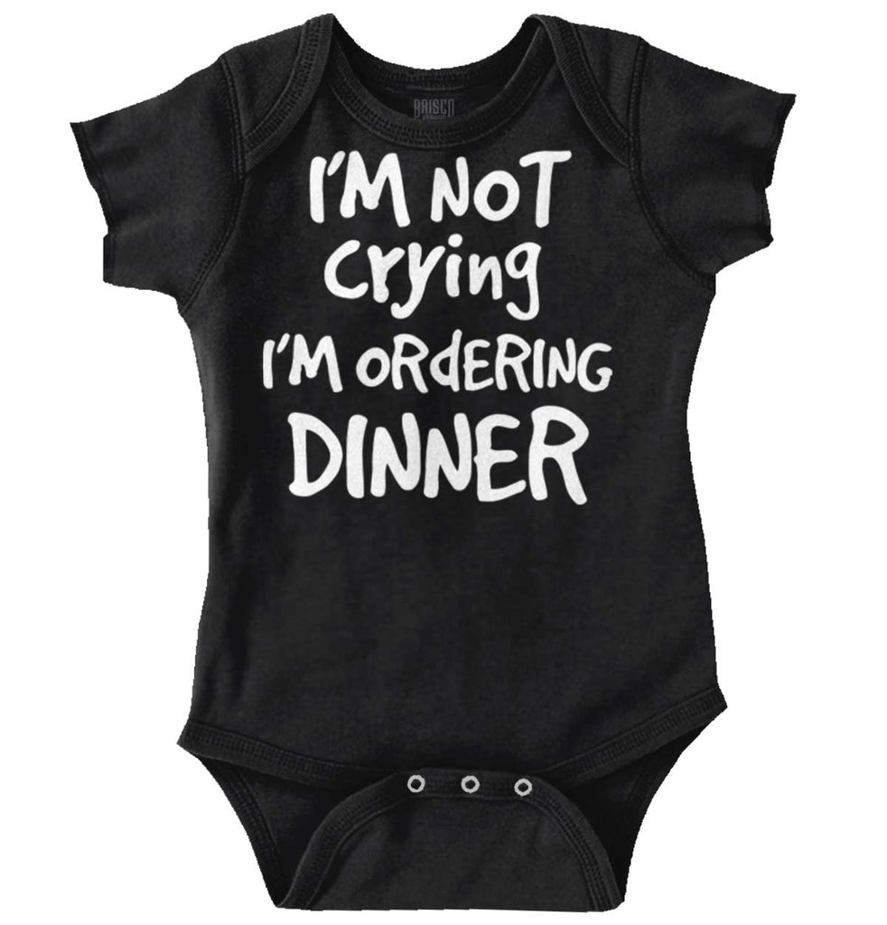 Ordering Dinner Romper Bodysuit-Direct To Garment Print-Brisco Baby