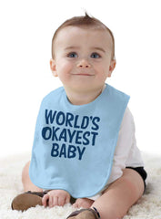 Okayest Baby Infant Baby Bib-Direct To Garment Print-Brisco Baby