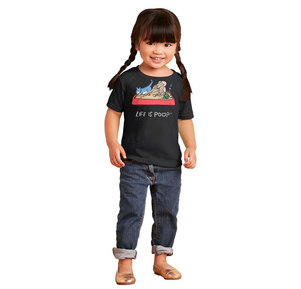 Dog Sandbox Infant Toddler T Shirt-Direct To Garment Print-Brisco Baby