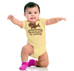 I'm Teething Romper Bodysuit-Direct To Garment Print-Brisco Baby
