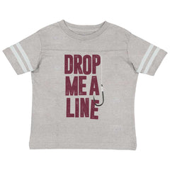 Drop Me A Line Football Jersey-Direct To Garment Print-Brisco Baby