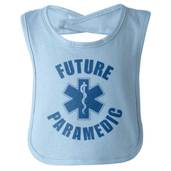 Future Paramedic Infant Baby Bib-Direct To Garment Print-Brisco Baby