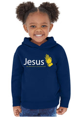 Jesus Connection Toddler Pullover Hoodie-Direct To Garment Print-Brisco Baby