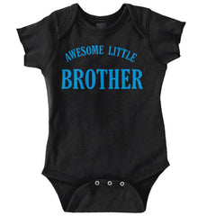 Awesome Little Brother Romper Bodysuit-Direct To Garment Print-Brisco Baby