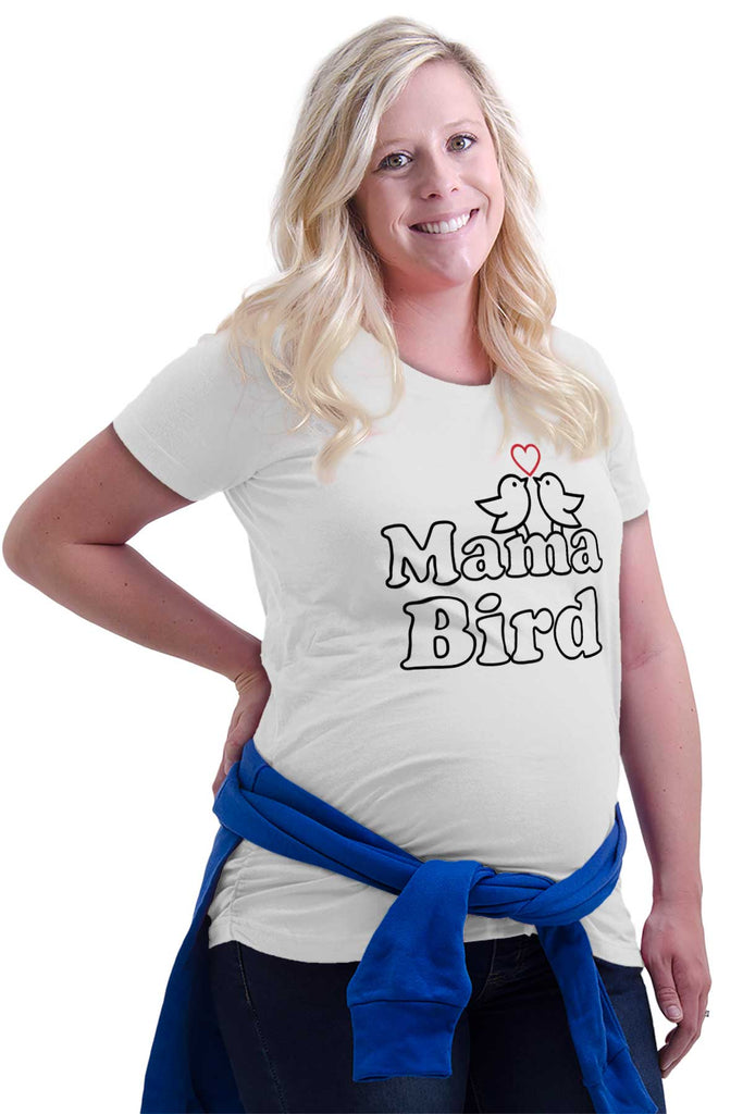 Mama Bird Maternity T-Shirt-Direct To Garment Print-Brisco Baby