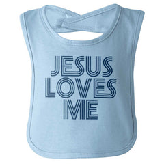 Christ Loves Me Infant Baby Bib-Direct To Garment Print-Brisco Baby
