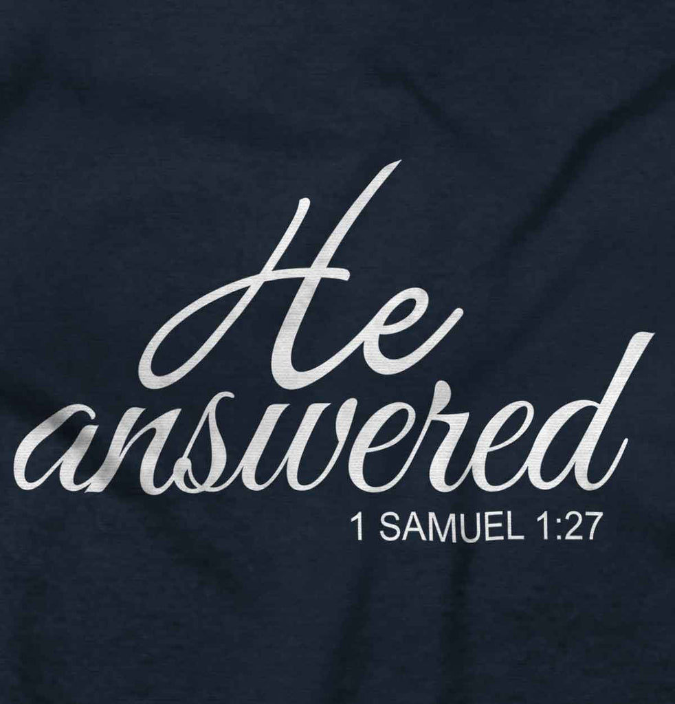 He Answered Romper Bodysuit-Direct To Garment Print-Brisco Baby