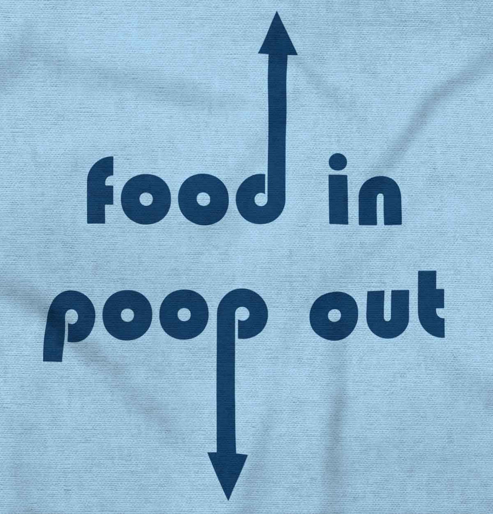 Poop out Infant Toddler T Shirt-Direct To Garment Print-Brisco Baby