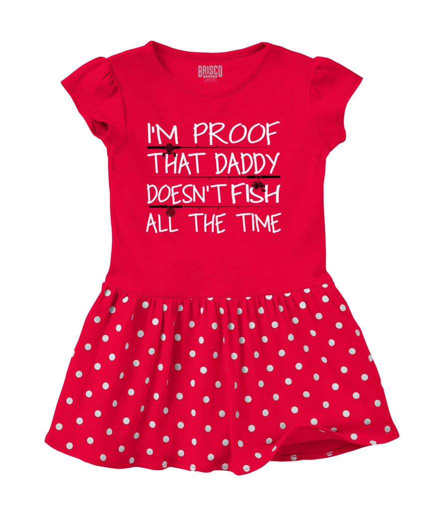 Fish All The Time Baby Polka Dot Skirt Dress-Direct To Garment Print-Brisco Baby