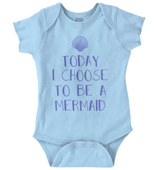 Choose To Be Mermaid Romper Bodysuit-Direct To Garment Print-Brisco Baby