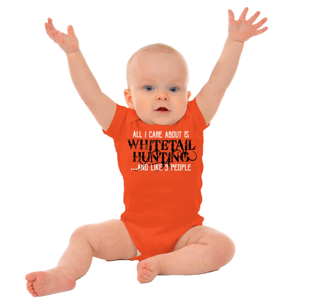 Whitetail Hunting Season Romper Bodysuit-Direct To Garment Print-Brisco Baby