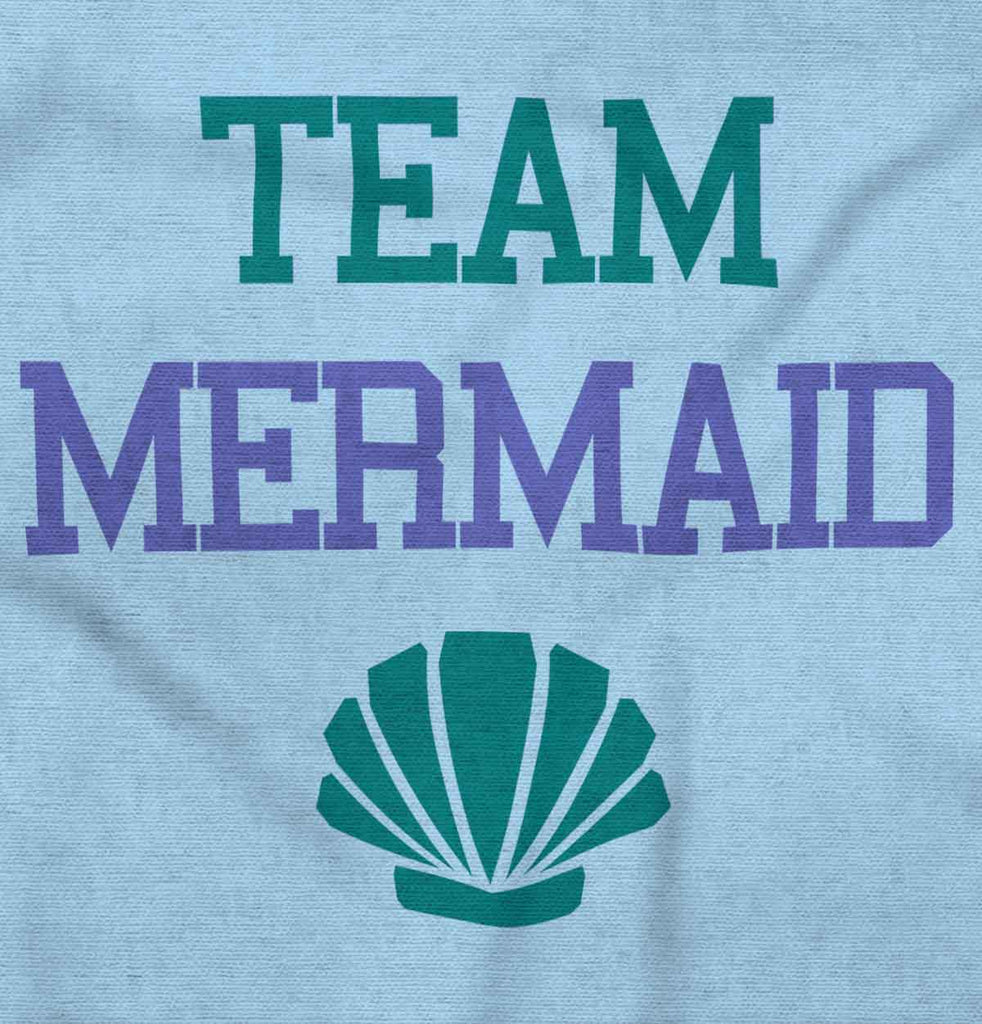 Team Mermaid Infant Baby Bib-Direct To Garment Print-Brisco Baby