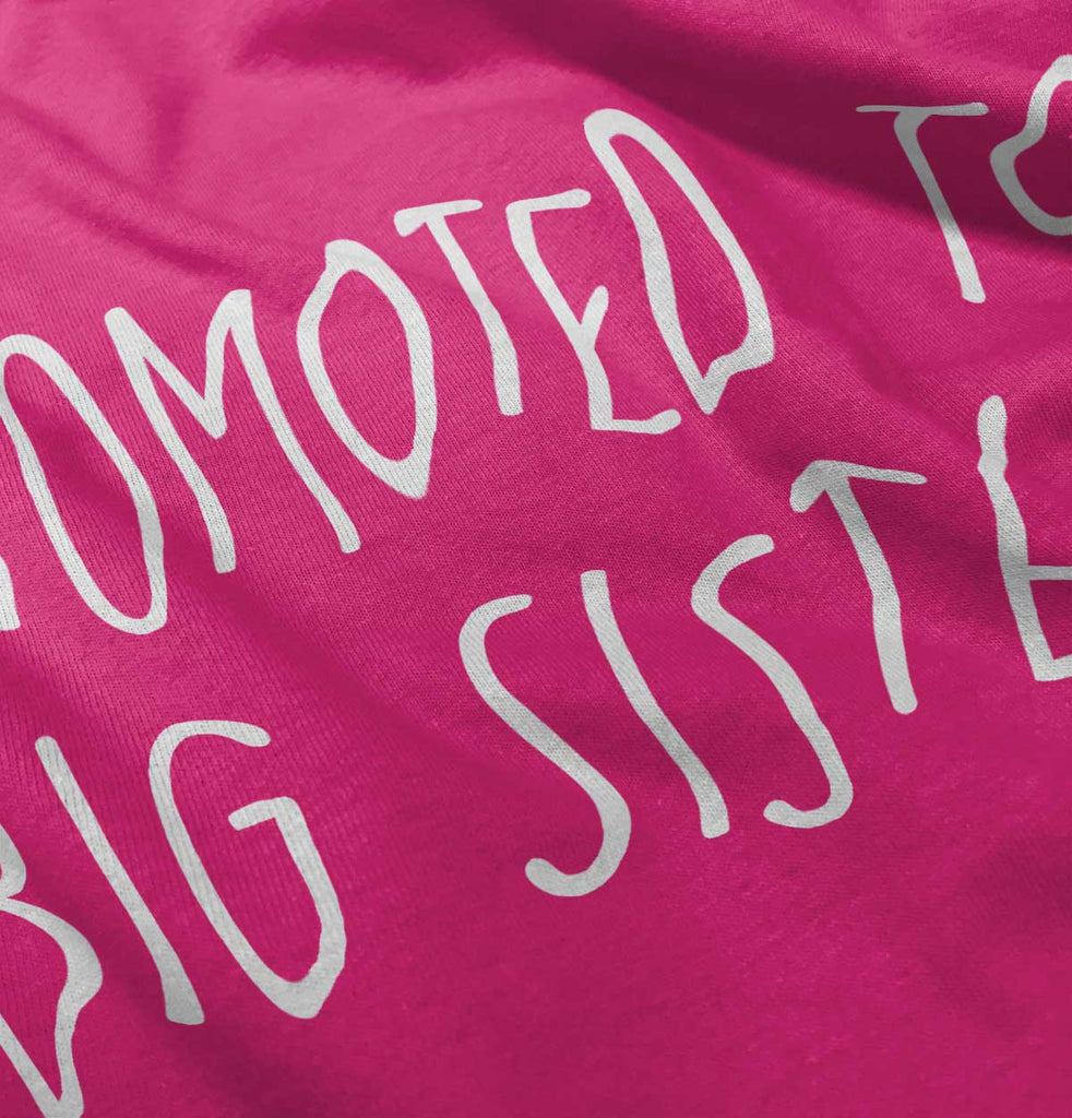 Promoted To Big Sister Infant Toddler T Shirt-Direct To Garment Print-Brisco Baby