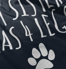 Sister has 4 legs Ringer Romper Bodysuit-Direct To Garment Print-Brisco Baby