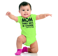 In Charge Romper Bodysuit-Direct To Garment Print-Brisco Baby