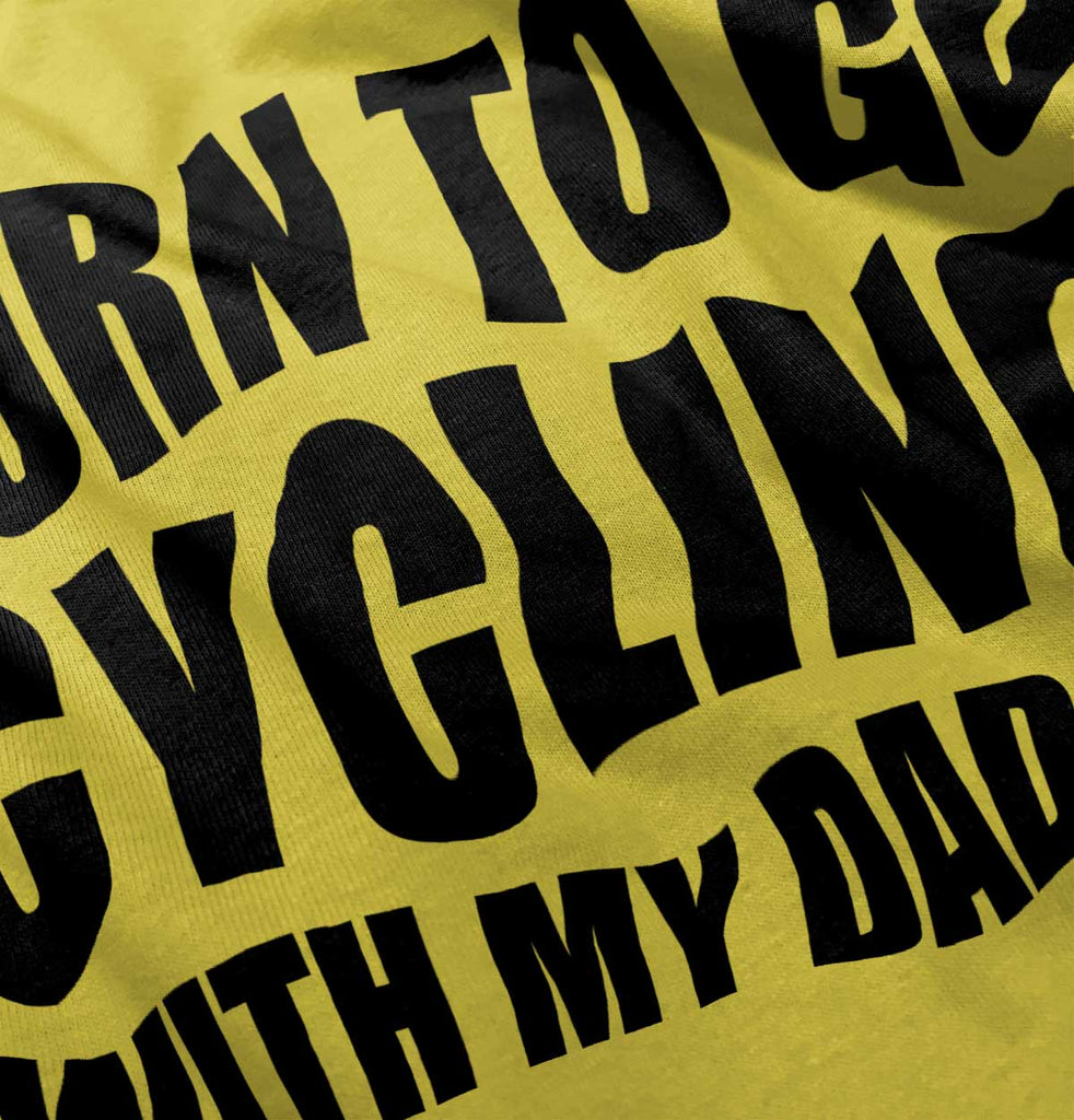 Cycling With Daddy Romper Bodysuit-Direct To Garment Print-Brisco Baby