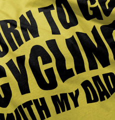 Cycling With Daddy Romper Bodysuit-Direct To Garment Print-Brisco Baby