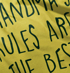 Grandma's Rules Are The Best Romper Bodysuit-Direct To Garment Print-Brisco Baby