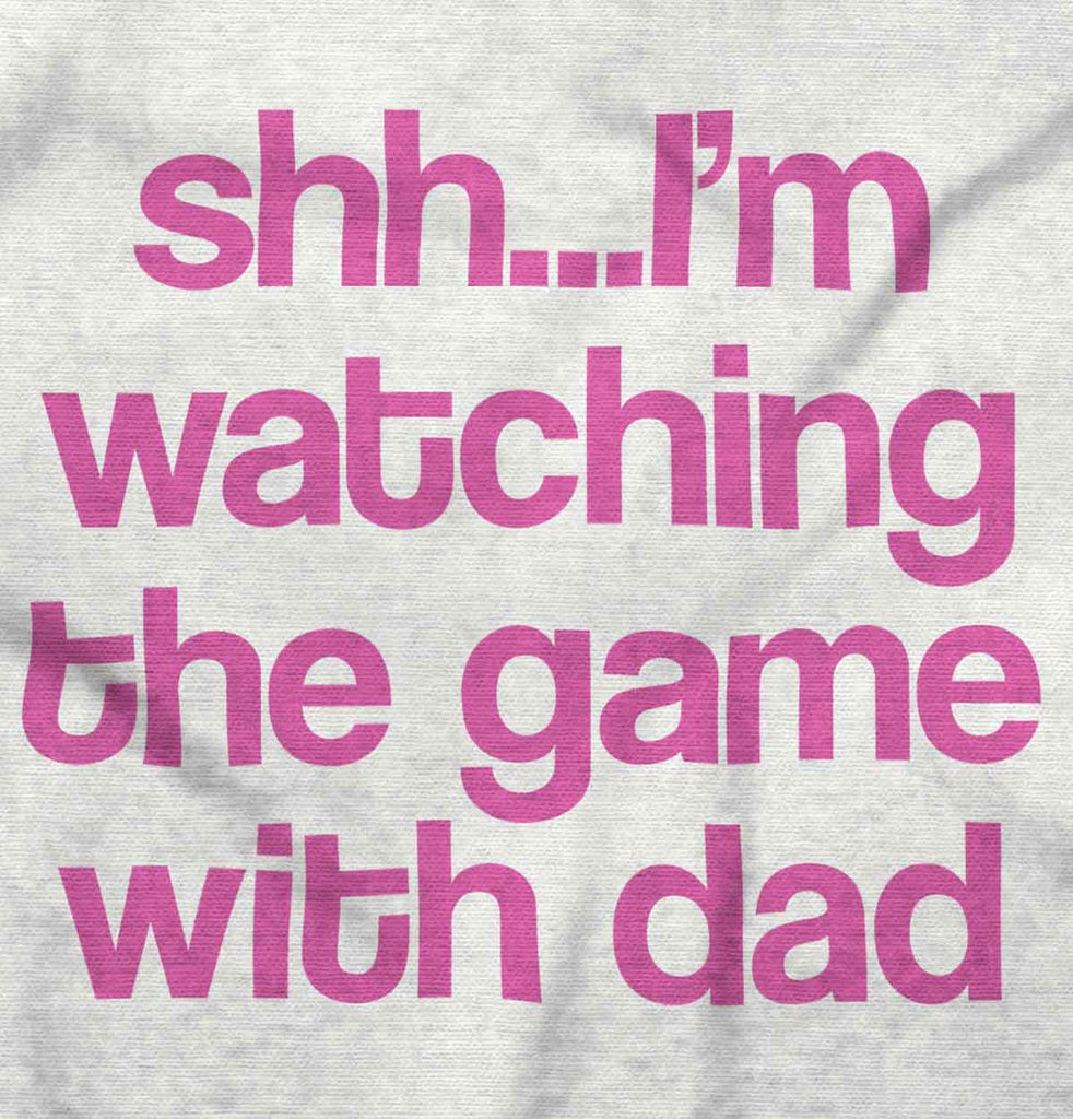 Watching the Game Toddler Ruffle Bottom Tee-Direct To Garment Print-Brisco Baby