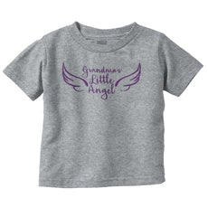 Grandma's Little Angel Infant Toddler T Shirt-Direct To Garment Print-Brisco Baby