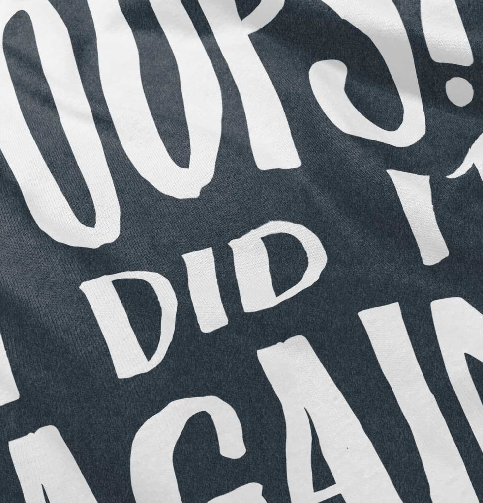 Poops I Did It Again Toddler Football Jersey Tee-Direct To Garment Print-Brisco Baby