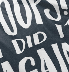 Poops I Did It Again Toddler Football Jersey Tee-Direct To Garment Print-Brisco Baby