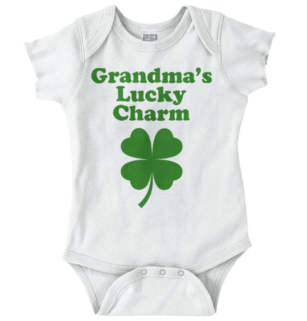 Grandma's Lucky Charm Romper Bodysuit-Direct To Garment Print-Brisco Baby