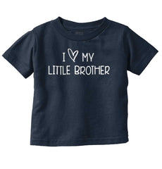 I Love My Little Brother Infant Toddler T Shirt-Direct To Garment Print-Brisco Baby