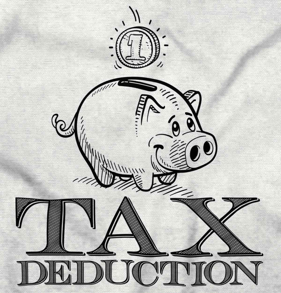 Cutest Tax Deduction Infant Baby Bib-Direct To Garment Print-Brisco Baby