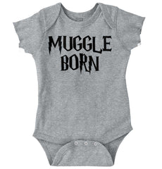 Muggle Born Romper Bodysuit-Direct To Garment Print-Brisco Baby