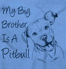 Brother is a Pitbull Toddler Baseball-Direct To Garment Print-Brisco Baby