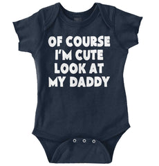 I'm Cute Romper Bodysuit-Direct To Garment Print-Brisco Baby