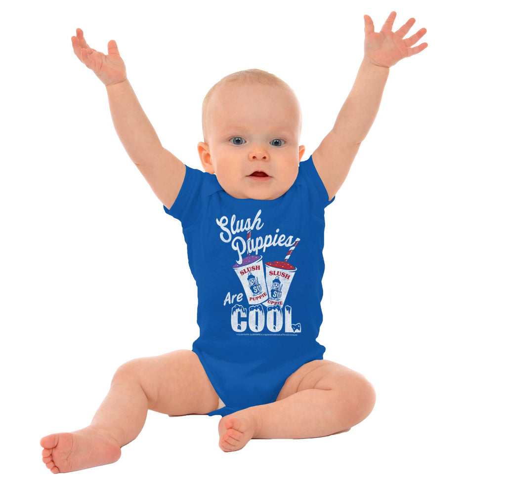 Slush Puppies Are Cool Romper Bodysuit-Direct To Garment Print-Brisco Baby