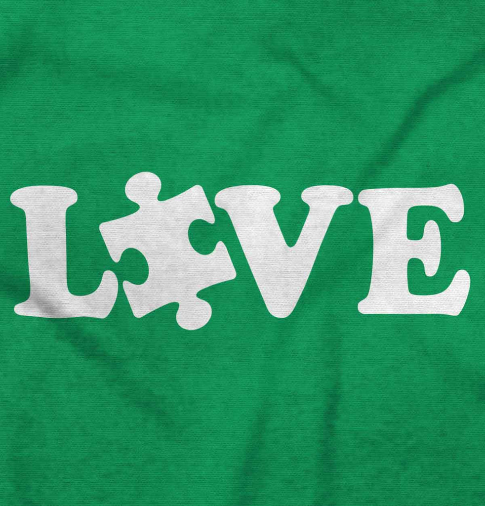 Love Autism Romper Bodysuit-Direct To Garment Print-Brisco Baby