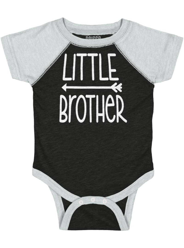 Little Brother Raglan Romper Bodysuit-Direct To Garment Print-Brisco Baby