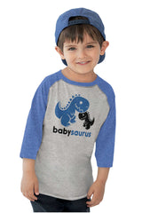 Babysaurus Rex Toddler Baseball-Direct To Garment Print-Brisco Baby