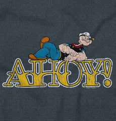 Ahoy Popeye Toddler Football Jersey Tee-Direct To Garment Print-Brisco Baby