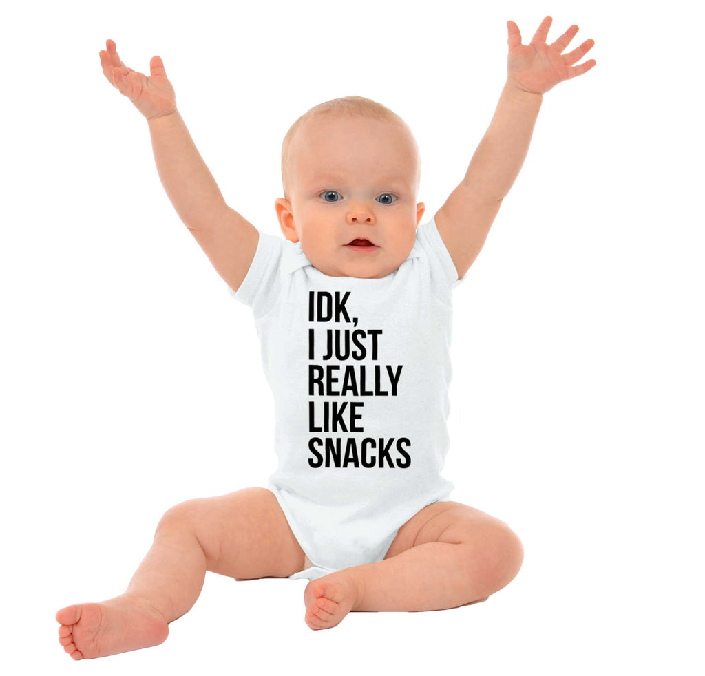 Really Like Snacks Romper Bodysuit-Direct To Garment Print-Brisco Baby