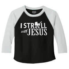 Stroll With Jesus Toddler Baseball-Direct To Garment Print-Brisco Baby