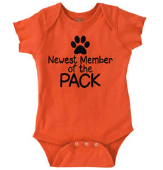 Member of the Pack Romper Bodysuit-Direct To Garment Print-Brisco Baby