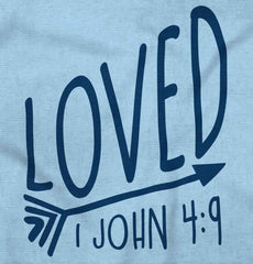 Loved Infant Baby Bib-Direct To Garment Print-Brisco Baby