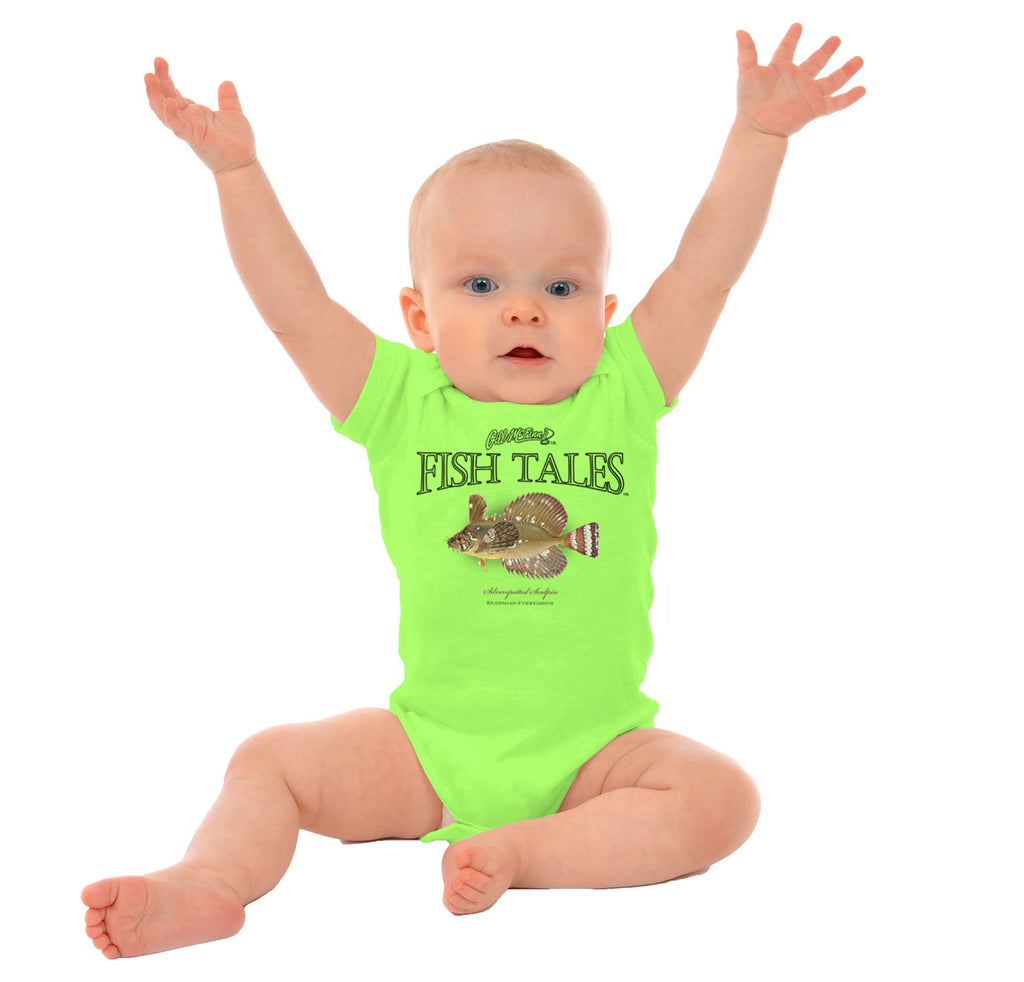 Silverspotted Sculpin Romper Bodysuit-Direct To Garment Print-Brisco Baby