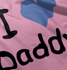 I Heart Daddy Toddler Baseball-Direct To Garment Print-Brisco Baby