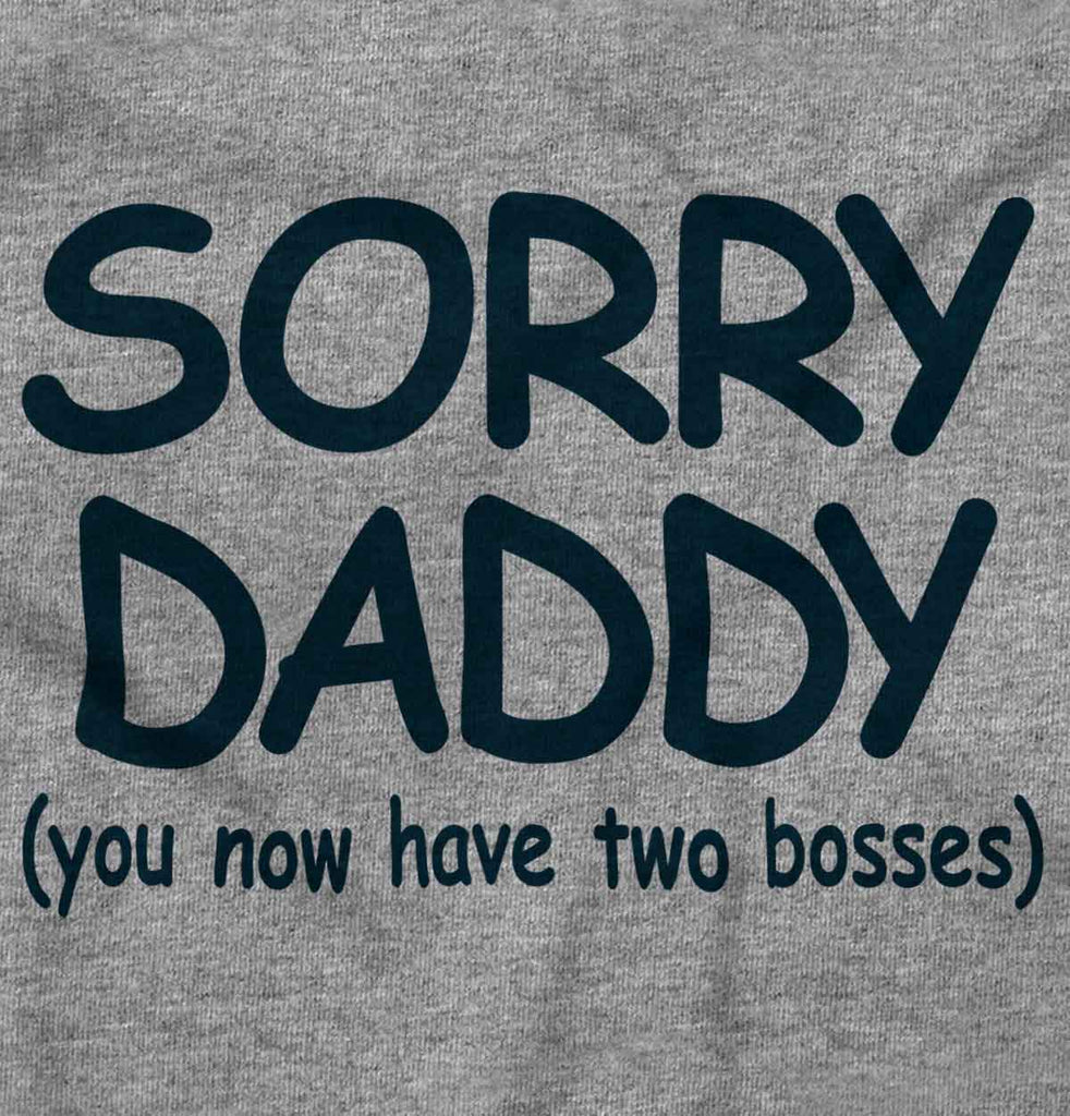 Sorry Daddy Toddler Football Jersey Tee-Direct To Garment Print-Brisco Baby