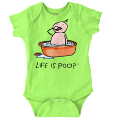 Eating Soap Romper-Direct To Garment Print-Brisco Baby