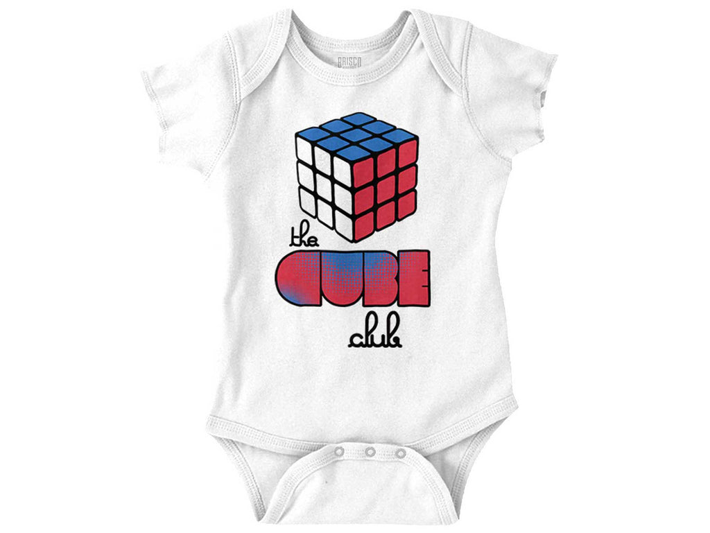 Rubik's Cube Club Romper Bodysuit-Direct To Garment Print-Brisco Baby
