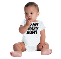 Crazy Aunt Romper Bodysuit-Direct To Garment Print-Brisco Baby