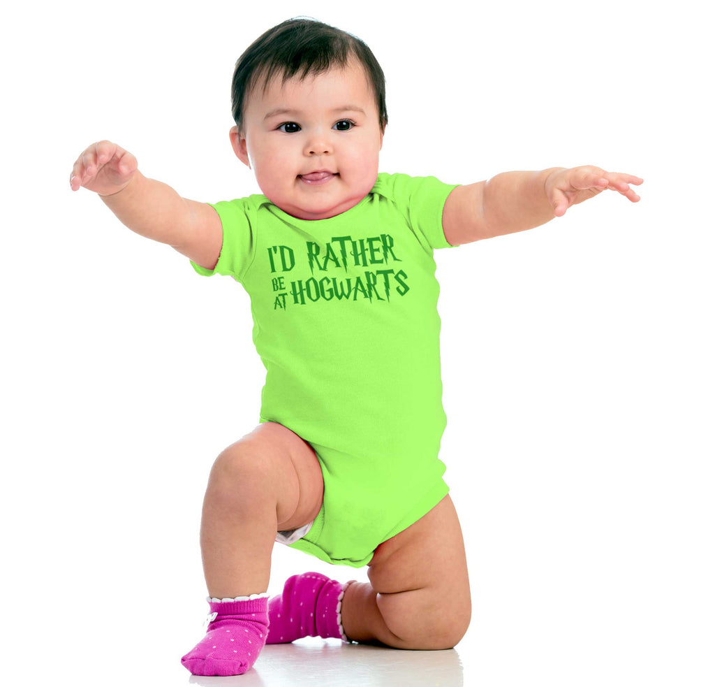 Rather Be At Hogwarts Romper Bodysuit-Direct To Garment Print-Brisco Baby