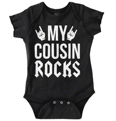 My Cousin Rocks Romper Bodysuit-Direct To Garment Print-Brisco Baby